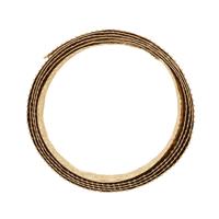 Vaessen Creative • aluminiumdraad triangle embossed 2.8mmx5m light gold