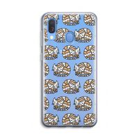 Slapende poes: Samsung Galaxy A40 Transparant Hoesje