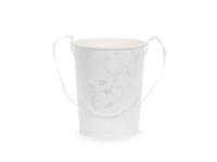 Emmertje Wit met Bloemenpatroon (13cm)