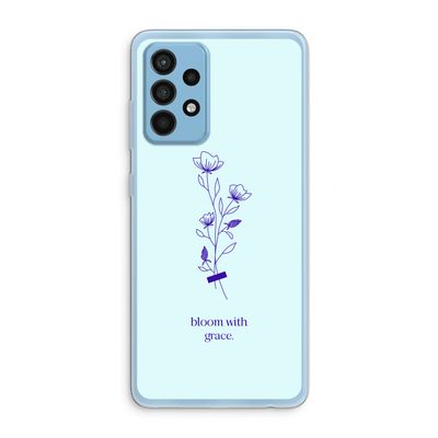 Bloom with grace: Samsung Galaxy A52 Transparant Hoesje