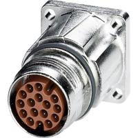 M17 Compact apparaatconnector voorwandmontage 1607634 ST-17P1N8AW400S Zilver Phoenix Contact Inhoud: 1 stuk(s)