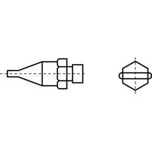 Weller F04 Hetelucht mondstuk Heteluchtmondstuk Grootte soldeerpunt 10.5 mm Inhoud: 1 stuk(s)