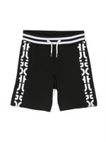 HUGO KIDS short de sport à logo imprimé - Noir