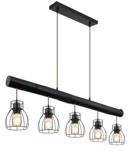 Globo HanglampMina zwart 5-lichts - 15326-5NB
