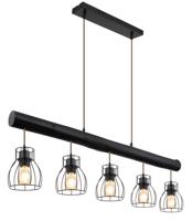 Globo HanglampMina zwart 5-lichts - 15326-5NB