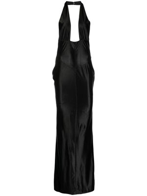 Retrofete robe Charity à dos-nu - Noir
