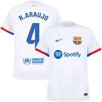 FC Barcelona Shirt Uit 2023-2024 + R. Araujo 4