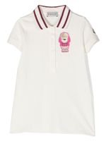 Moncler Enfant robe à patch logo - Blanc