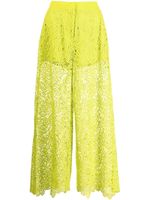 Elie Saab pantalon ample en macramé - Vert