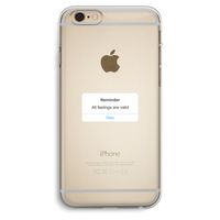 Reminder: iPhone 6 Plus / 6S Plus Transparant Hoesje