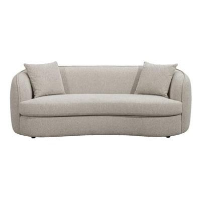 Leen Bakker - Bank Enzio 3,5-zits - Greige - Polyester - Grijs#Crème#Beige - 97x219x76 Cm