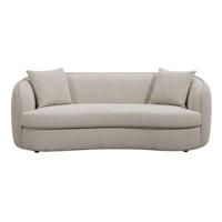 Leen Bakker - Bank Enzio 3,5-zits - Greige - Polyester - Grijs#Crème#Beige - 97x219x76 Cm