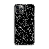 Geometrische lijnen wit: iPhone 11 Pro Max Transparant Hoesje