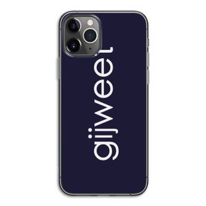 Gijweet: iPhone 11 Pro Transparant Hoesje