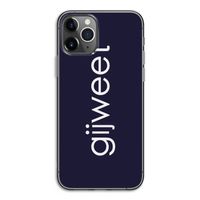 Gijweet: iPhone 11 Pro Transparant Hoesje