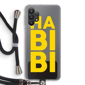 Habibi Majorelle : Samsung Galaxy A32 5G Transparant Hoesje met koord