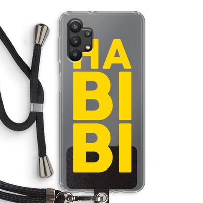 Habibi Majorelle : Samsung Galaxy A32 5G Transparant Hoesje met koord