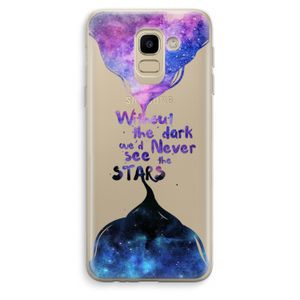 Stars quote: Samsung Galaxy J6 (2018) Transparant Hoesje
