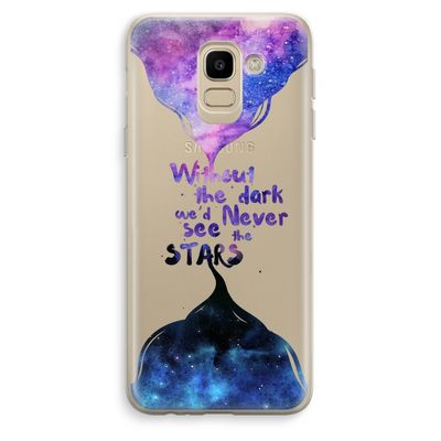 Stars quote: Samsung Galaxy J6 (2018) Transparant Hoesje
