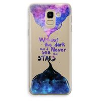 Stars quote: Samsung Galaxy J6 (2018) Transparant Hoesje