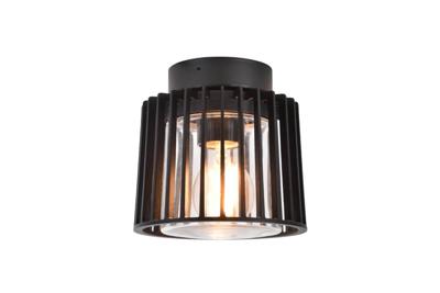 Lutec Zwarte plafondlampShyne zwart - 6397501012