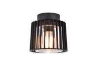 Lutec Zwarte plafondlampShyne zwart - 6397501012