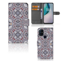 OnePlus Nord N10 Bookcase Flower Tiles