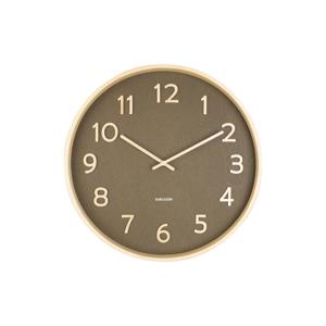 Karlsson WandklokPure wood groen - Ø 40cm - KA5852MG