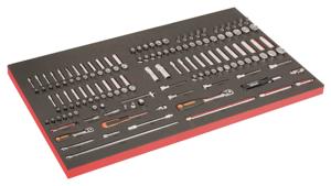 Bahco Foaminlay Fit&Go 40" met doppen en toebehoren 1/4" en 3/8" - 141-delig - FF1B01LM