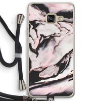 Roze stroom: Samsung Galaxy A3 (2016) Transparant Hoesje met koord Roze stroom: Samsung Galaxy A3 (2016) Transparant Hoesje met koord