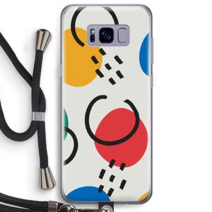 Illustratieve pop 3: Samsung Galaxy S8 Plus Transparant Hoesje met koord