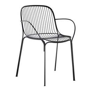 Kartell Hiray Tuinstoel met Armleuning - Zwart