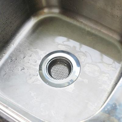 Wide Edge gootsteen filter afvoer afvoer douche riool RVS zeven maat: L (11 5 x 11.5 cm)