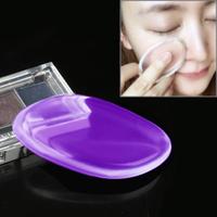 Quadrangle vormige grote schoonheid gezichts make-up transparante Silicone glad poeder crème Puff(Purple)