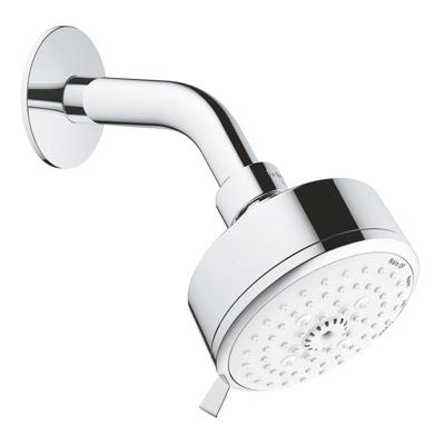 GROHE Tempesta Cosmopolitan 100 Hoofddouche - 10cm - 4 straalsoorten - wandmontage - chroom/wit 27869001