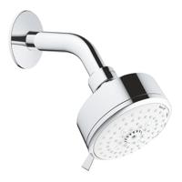 GROHE Tempesta Cosmopolitan 100 Hoofddouche - 10cm - 4 straalsoorten - wandmontage - chroom/wit 27869001