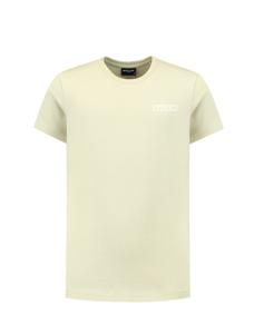 Ballin Zomer t-shirt jongens - zand - Flocked logo frame