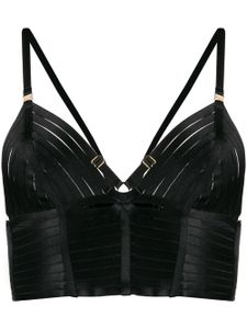 Bordelle soutien-gorge à détail de nœud - Noir