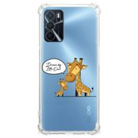 OPPO A16 | A16s | A54s Stevig | Bumper Hoesje | Giraffe