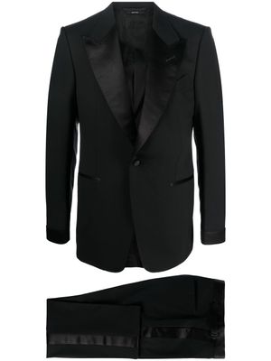 TOM FORD costume en laine à revers pointus - Noir