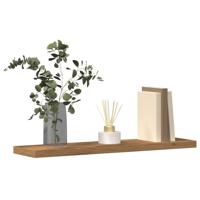 Wandschappen 4 st 40x10x1,5 cm bewerkt hout artisanaal eiken Wandschappen 4 st 40x10x1,5 cm bewerkt hout artisanaal eiken