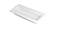 INK Wastafel Faktor polystone centraal zonder kraangat 100 cm x 45 cm x 1,5 cm Mat wit 3407210 INK Wastafel Faktor polystone centraal zonder kraangat 100 cm x 45 cm x 1,5 cm Mat wit 3407210