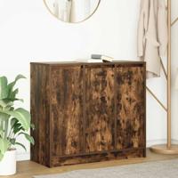 Dressoir 85x34x76 cm bewerkt hout gerookt eikenkleurig