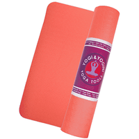 Yogi & Yogini Yogamat TPE Rood/Bruin 5 mm - 183 x 63 cm - thumbnail