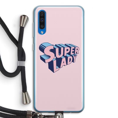 Superlady: Samsung Galaxy A50 Transparant Hoesje met koord