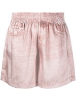 Diesel short à motif monogrammé - Rose