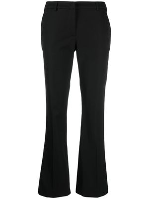 PT Torino pantalon évasé à fermeture dissimulée - Noir
