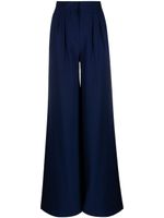 Alberta Ferretti pantalon ample à taille haute - Bleu
