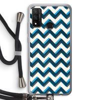 Onderbroken lijn: Huawei P Smart (2020) Transparant Hoesje met koord