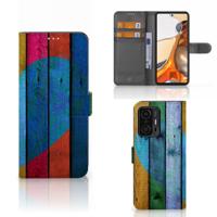 Xiaomi 11T | 11T Pro | Book Style Case | Wood Heart - Cadeau voor je Vriend